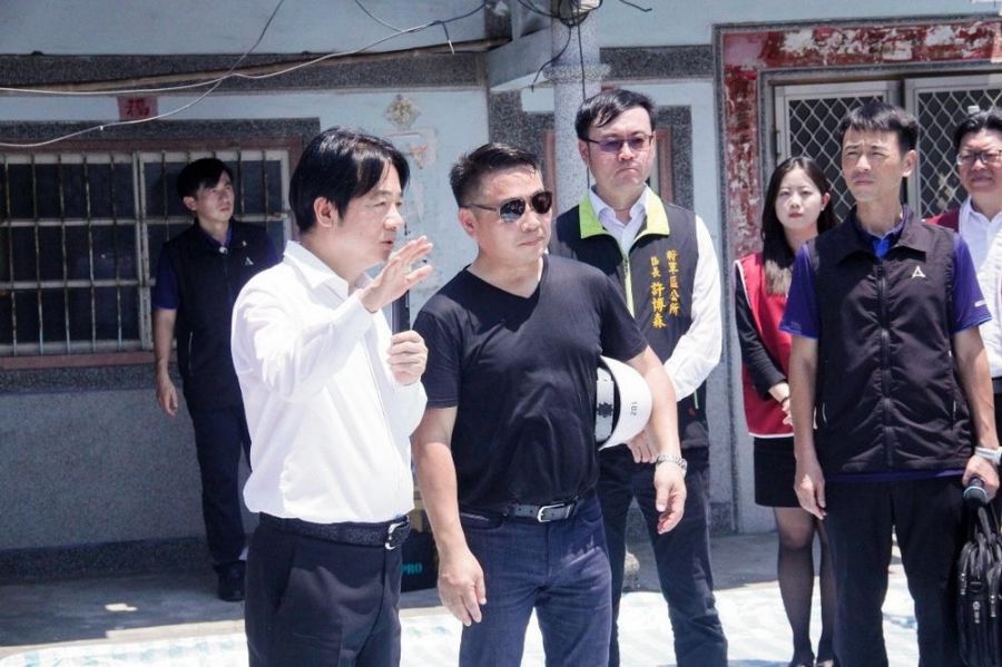 颱風侵襲造成嚴重災情 總統視察災區 桂田集團無償助重建