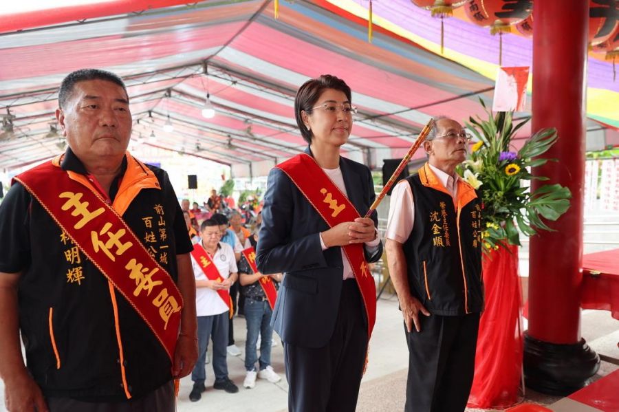 竹山百姓公廟千秋祭典  許淑華祈求縣民幸福安康