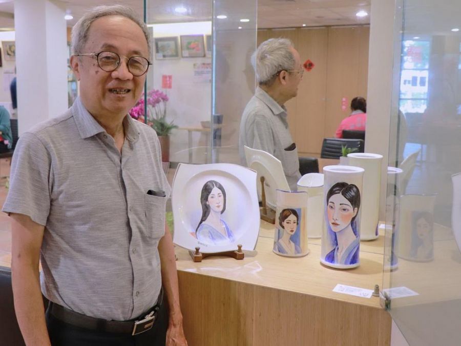 從聽診器到畫筆 宋茂林醫師「釉上彩瓷繪」傳遞生命熱情