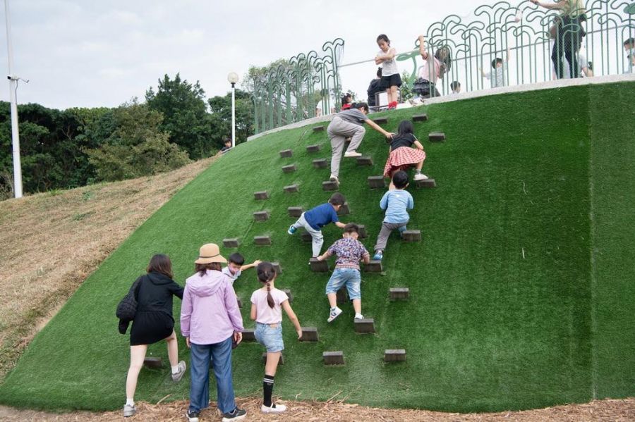 嘉義總動園綠豆仁歡聚派對 親子共遊北香湖公園城市地景遊樂場