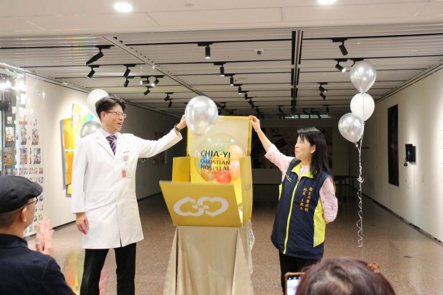 嘉基「珍珠藝廊」揭幕 以愛與美學交織信仰力量 伴病人療癒旅程