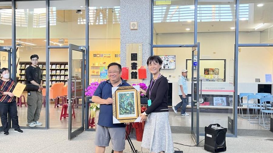 知名藝術家何宗烈返鄉聯展 新港藝高開幕 冠蓋雲集