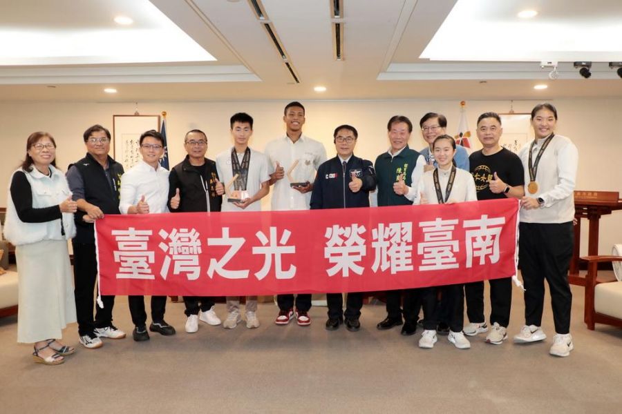 亞青運40面獎牌創紀錄　黃偉哲讚台南選手展現國際級實力