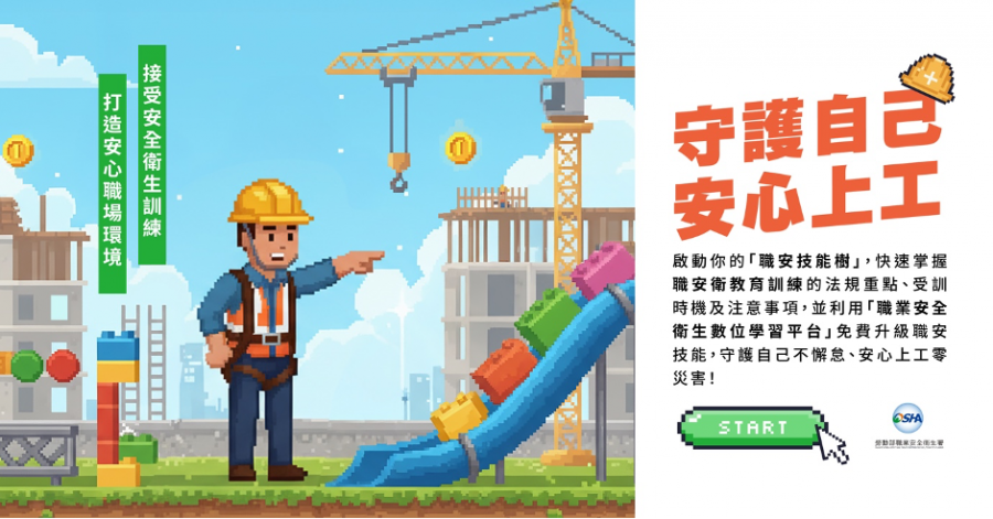 職安署「互動式影片」上線!模擬工地現場勞工答錯可能「登出」職場online