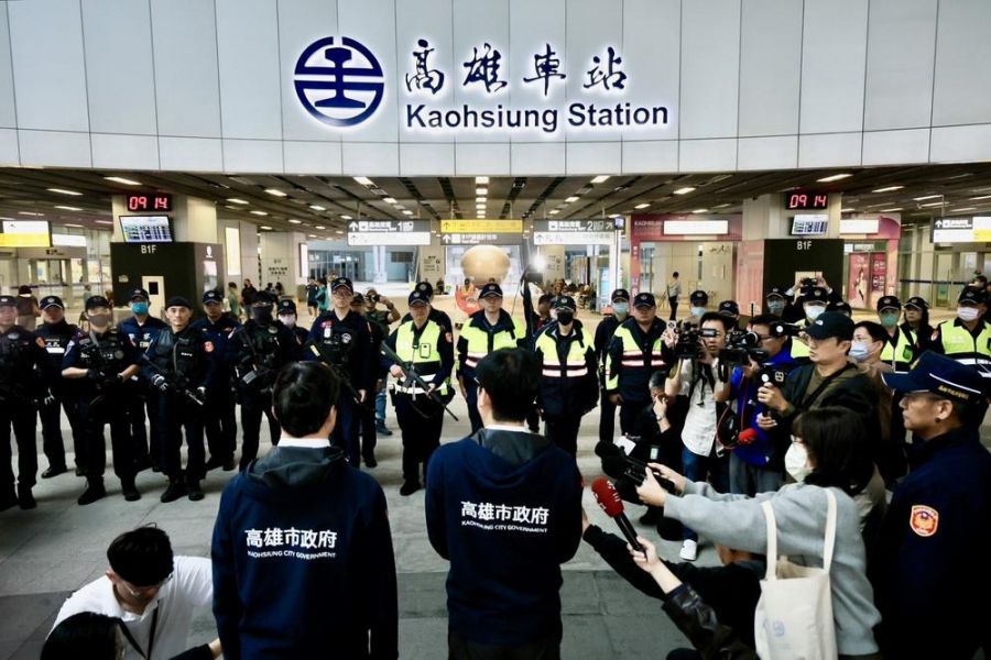 啟動最高等級維安工作  市長陳其邁視察高雄車站整備