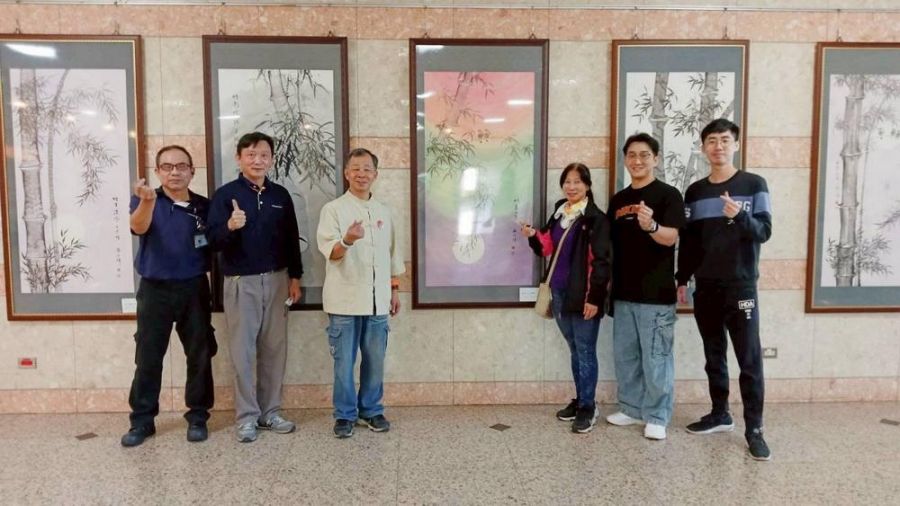 傳統水墨走入醫院 水墨藝術家張上緯《竹意人生》迎春開展