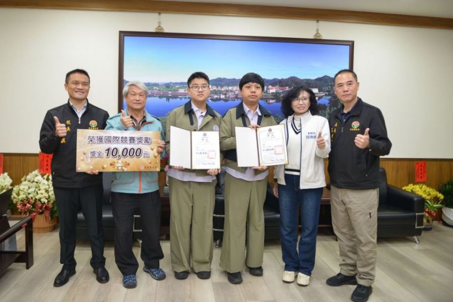 君毅高中亞洲技能競賽榮獲金牌 苗縣府頒發獎勵金