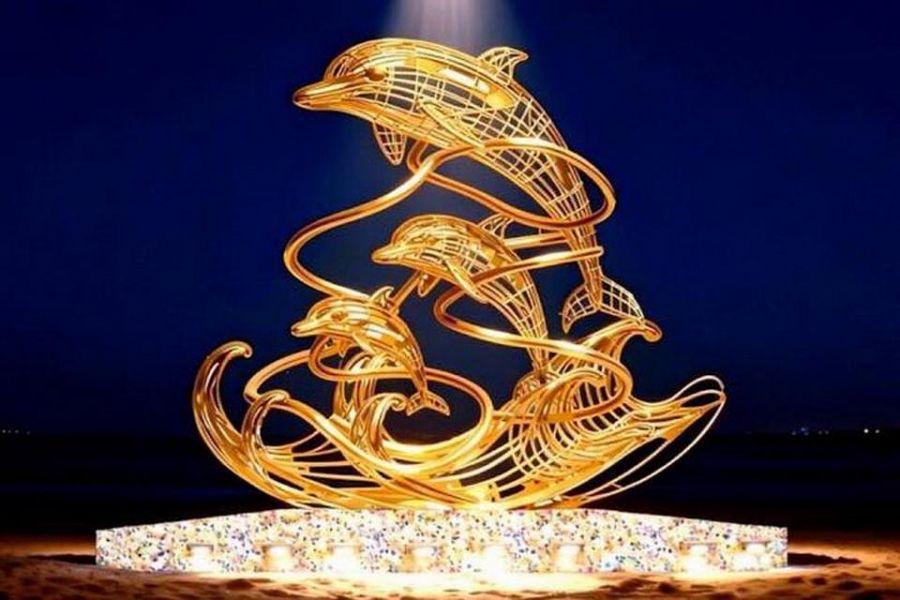 澎湖縣府旅遊處將設新亮點：外垵海豚入口意象