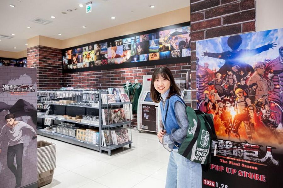 重溫神作《進擊的巨人》快閃店 即日起統一時代百貨高雄店登場