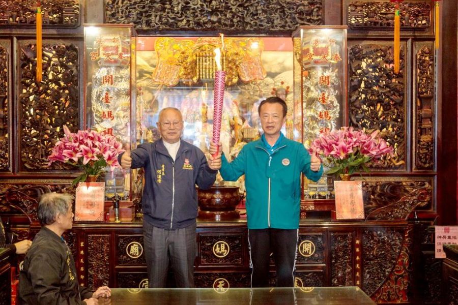 嘉縣115年全縣運動會     聖火母火取火儀式  祈求「開臺媽祖」庇佑