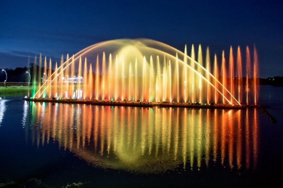 嘉市蘭潭音樂噴泉因水位偏低　2/25起暫停演出