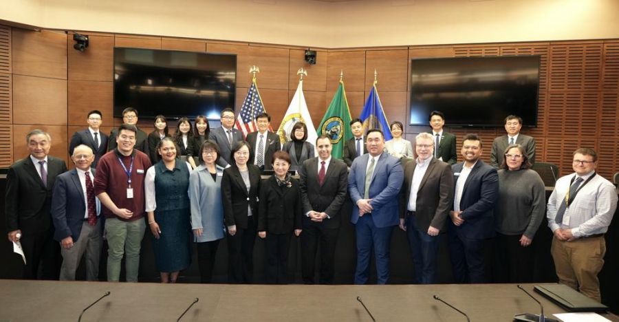 訪美行程滿檔！盧市長會晤西雅圖、塔可瑪兩市長交流「台中經驗」