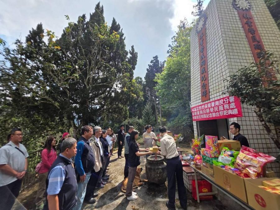 緬懷林業先賢  舉辦人倫分站榮民塔春季祭典