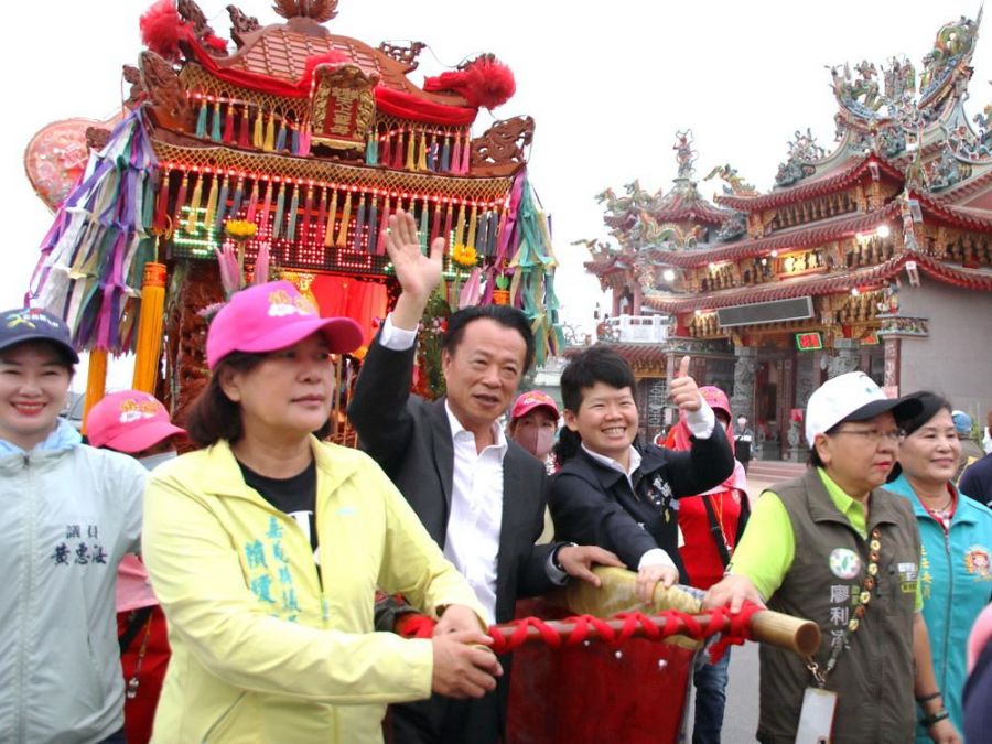 後潭福宮天上聖母祈安遶境啟程  翁章梁恭迎起駕