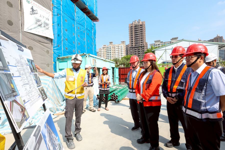 管碧玲視導海委會合署辦公廳舍與船模實驗室工程進度