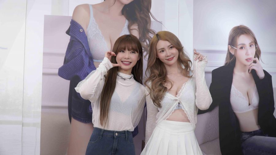 啦啦隊雙女神港都合體！短今化身EASY SHOP一日店長閨蜜Yuri探班相挺