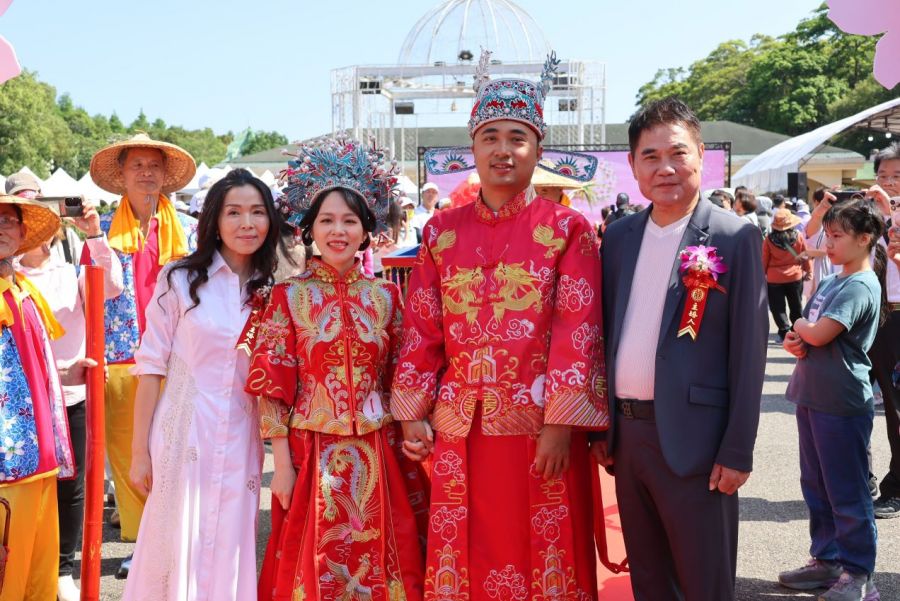 2026苗栗客家桐花婚禮　36對新人互許終生