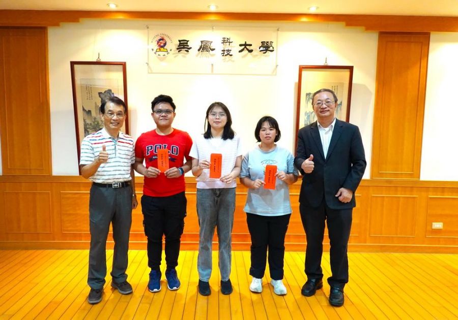 吳鳳科大3學子展現求學韌性 獲榮月基金會雪中送炭助翻轉未來
