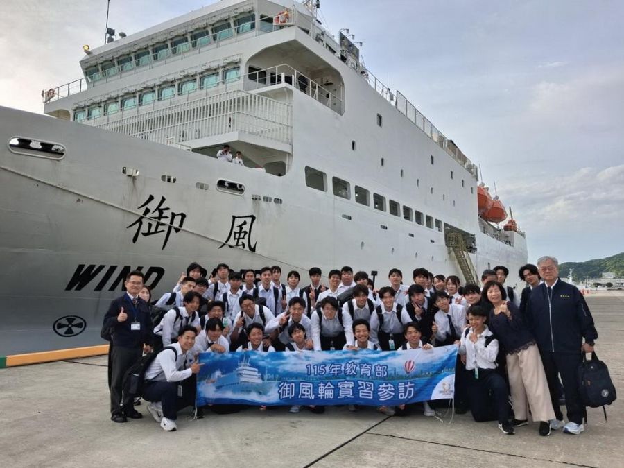 御風輪首航日本愛媛縣　高科大學生展開台日海事交流