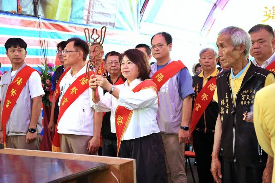 北門口先天宮迎五年千歲聖誕千秋 黃敏惠市長循古禮參香祈福
