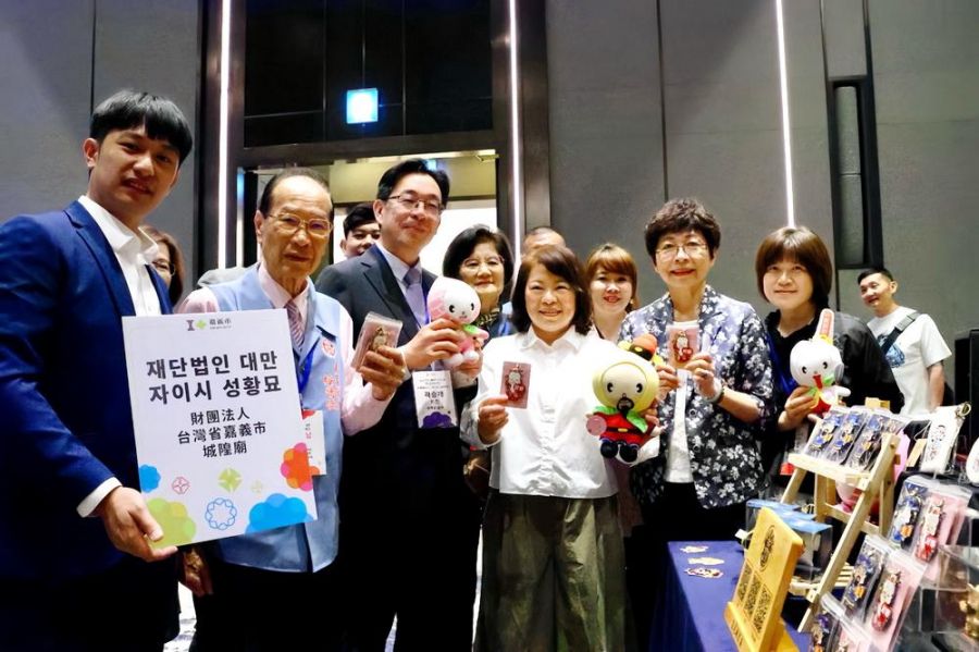 黃敏惠市長帶團隊到釜山    嘉市觀光推介會「木都」魅力驚艷韓國